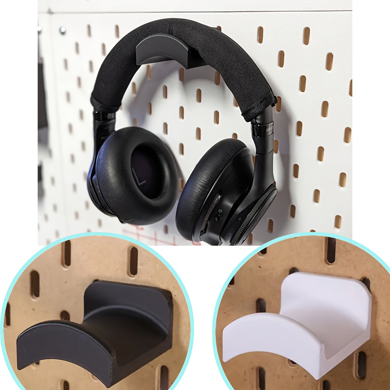 Home Office Ikea - 1Pc Plastic Wall Mount Floating Headphone