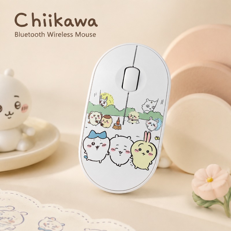 Home Or Office Use - Cute Chiikawa Bluetooth Wireless Mouse Dual