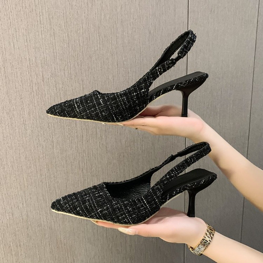 Home Office Setup Ideas - Elegant Office Ladies Slingback Stiletto Shoes