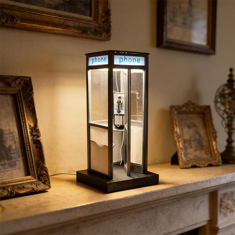 Tall Vintage Phonebooth Lamp R - Home Office British ulasan dan harga