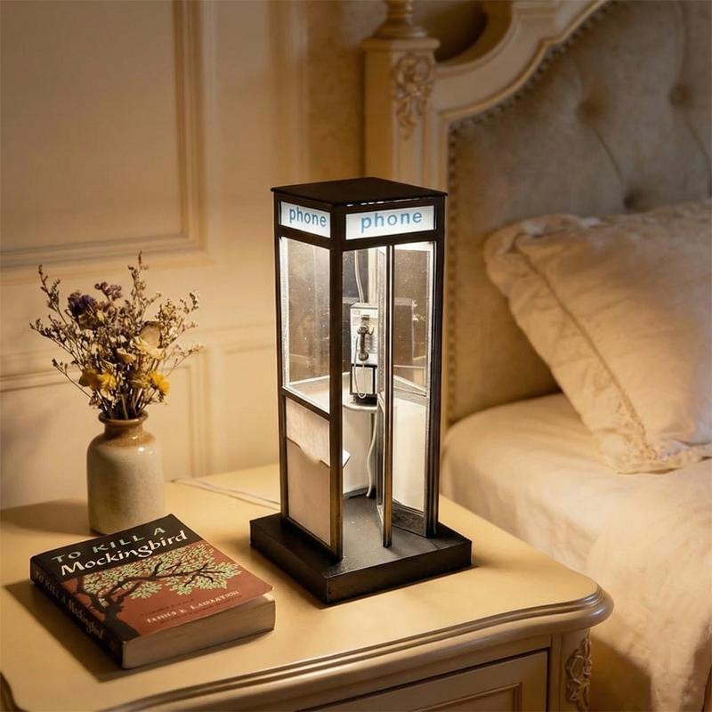 Tall Vintage Phonebooth Lamp R - Home Office British ulasan dan harga