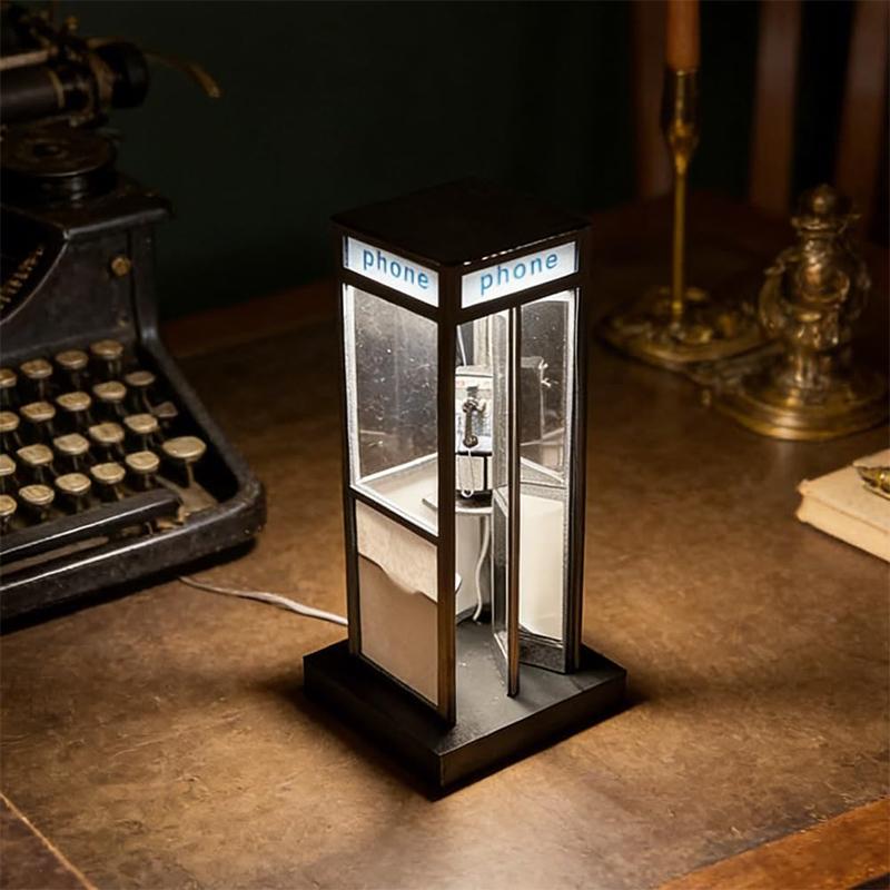Tall Vintage Phonebooth Lamp R - Home Office British ulasan dan harga