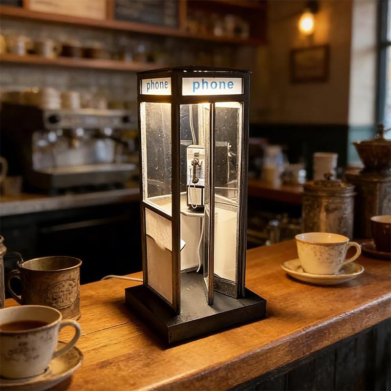 Tall Vintage Phonebooth Lamp R - Home Office British ulasan dan harga