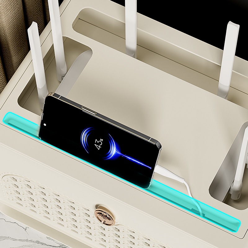 Router Storage Box Socket Cabl - Cable Management Box ulasan dan harga