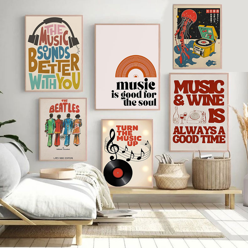 Retro Music Is Good for The So - Home Office Quotes ulasan dan harga