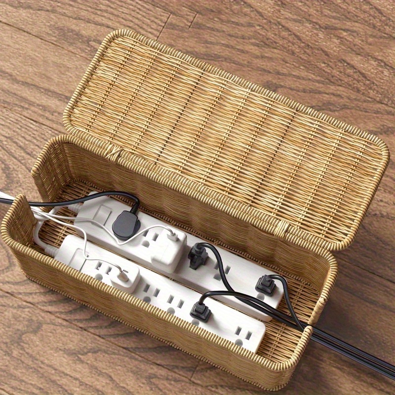 Handcrafted Rattan Cable Manag - Cable Management Box ulasan dan harga
