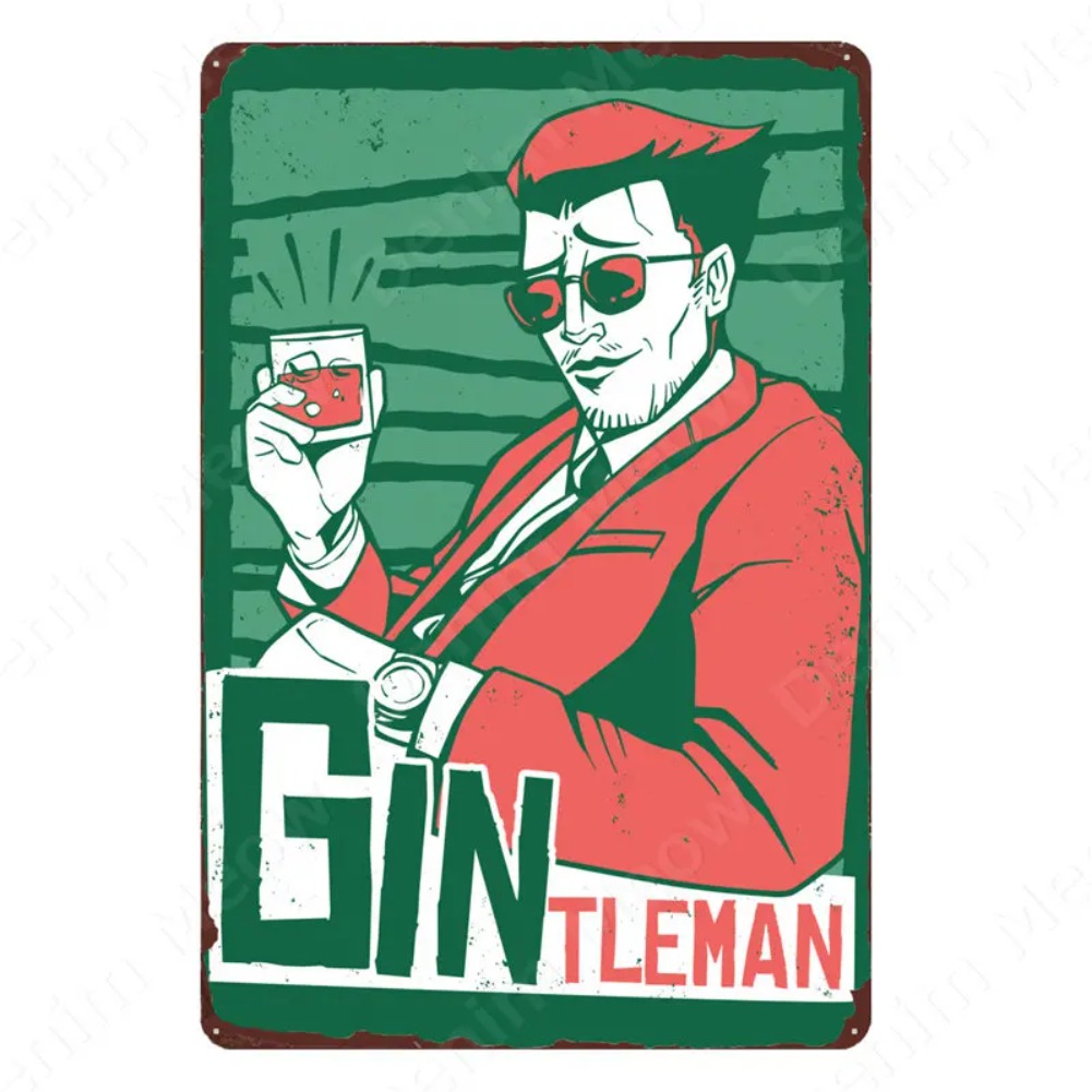 Gin Tonic Cocktail Chalkboard  - Home Office Quotes ulasan dan harga