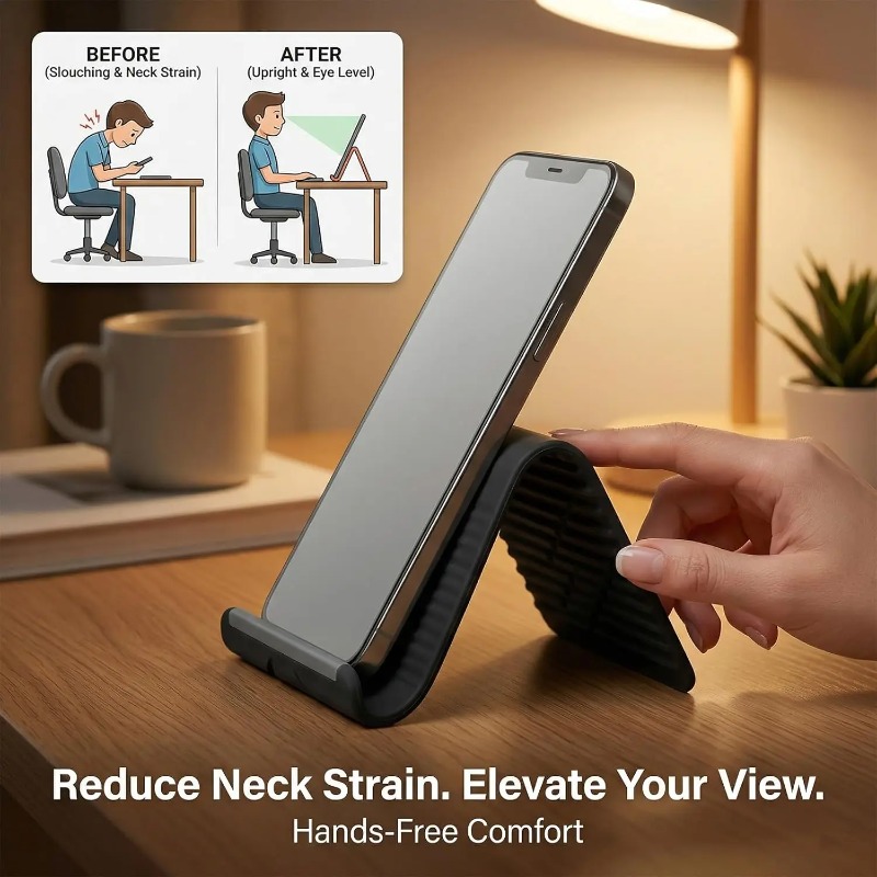 Flexible Foldable Silicone Pho - Home Office Setup ulasan dan harga