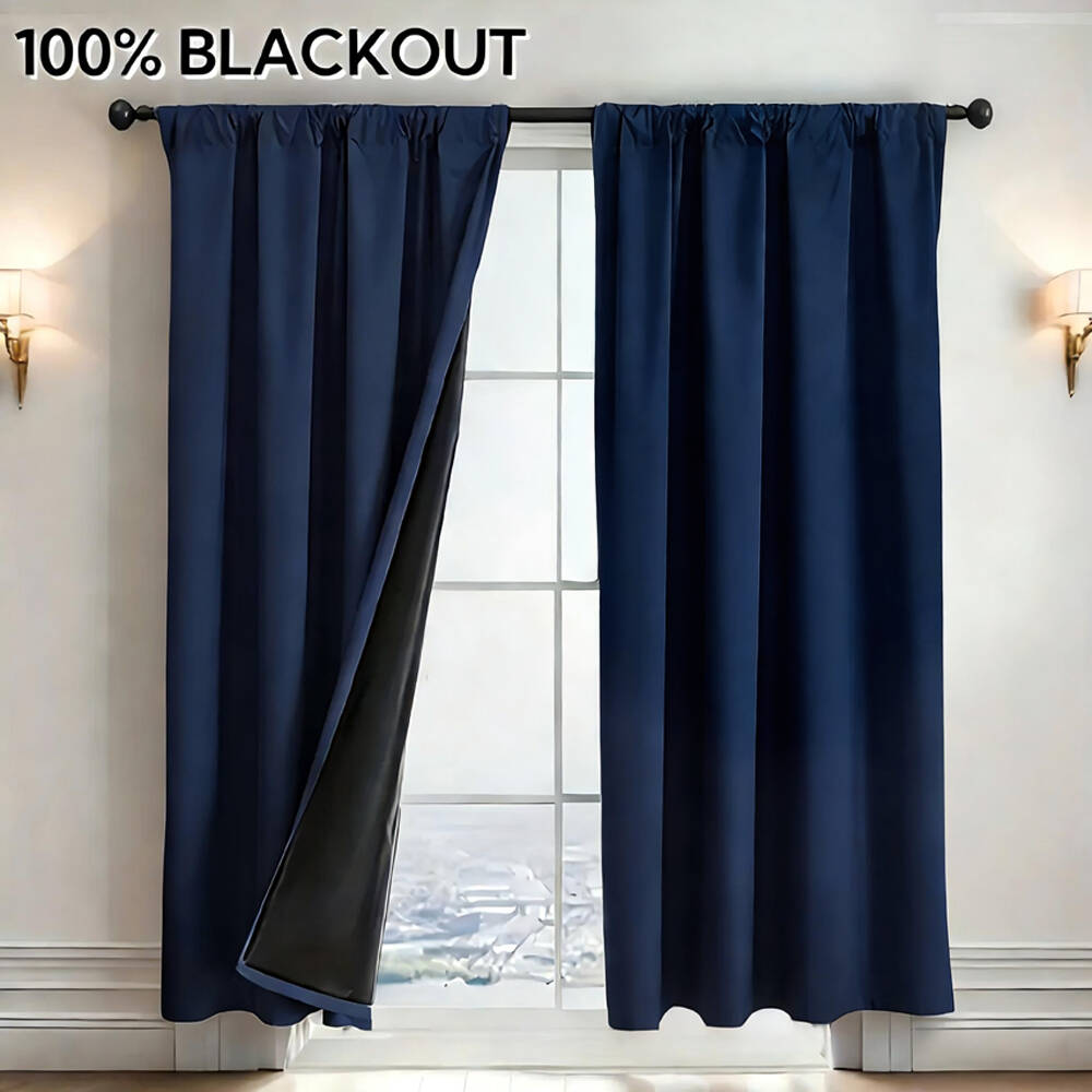 1pc 100% Blackout Curtain with - Home Office Setup Ideas ulasan dan harga