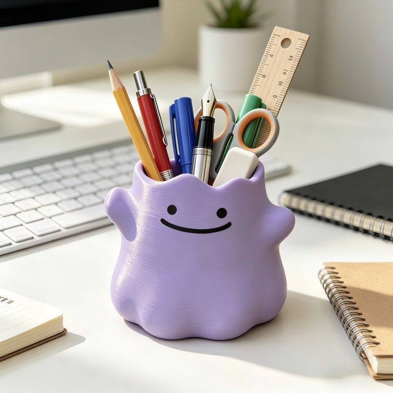 Cartoon Character Pen Holder C - Home Or Office Use ulasan dan harga