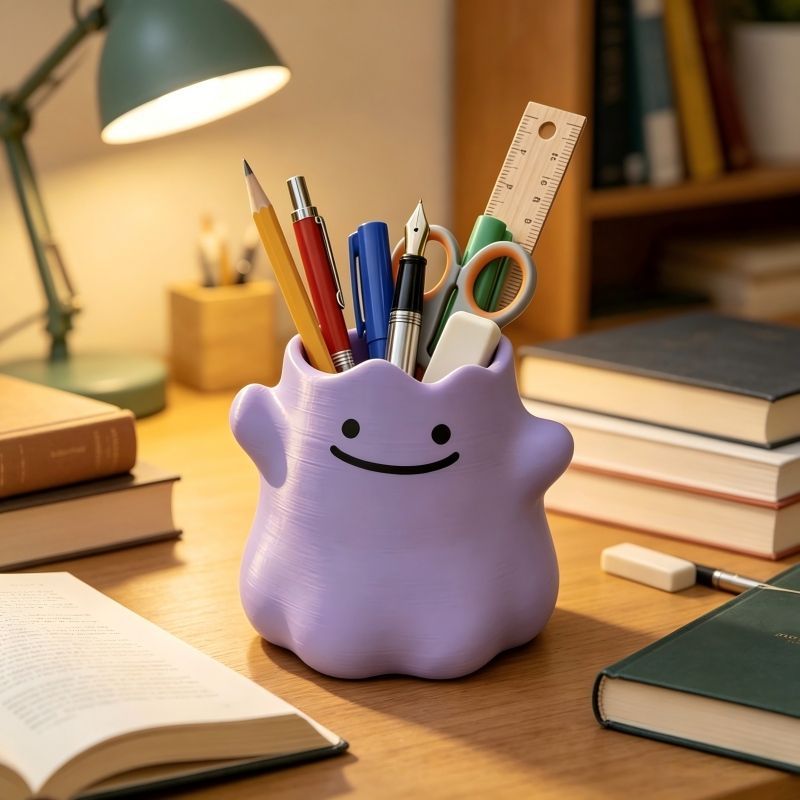 Cartoon Character Pen Holder C - Home Or Office Use ulasan dan harga