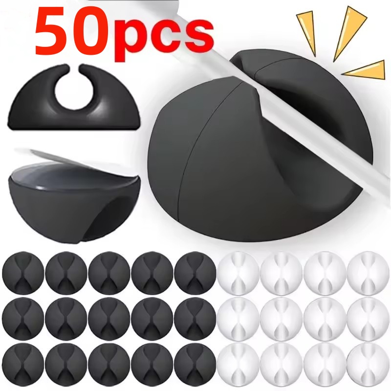 5/50Pcs Cable Clip Winder Orga - Cable Management Box ulasan dan harga