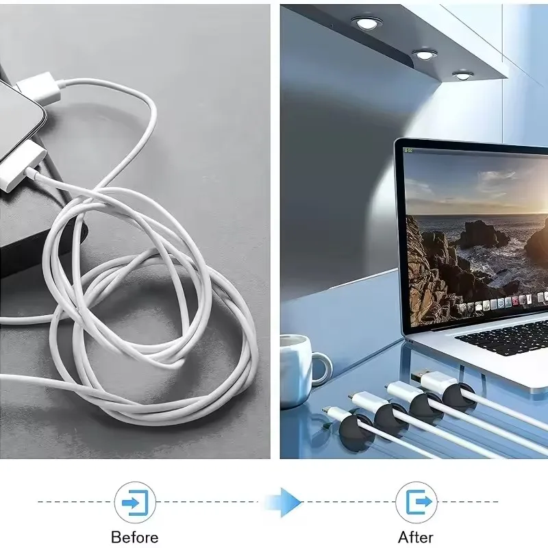 5/50Pcs Cable Clip Winder Orga - Cable Management Box ulasan dan harga