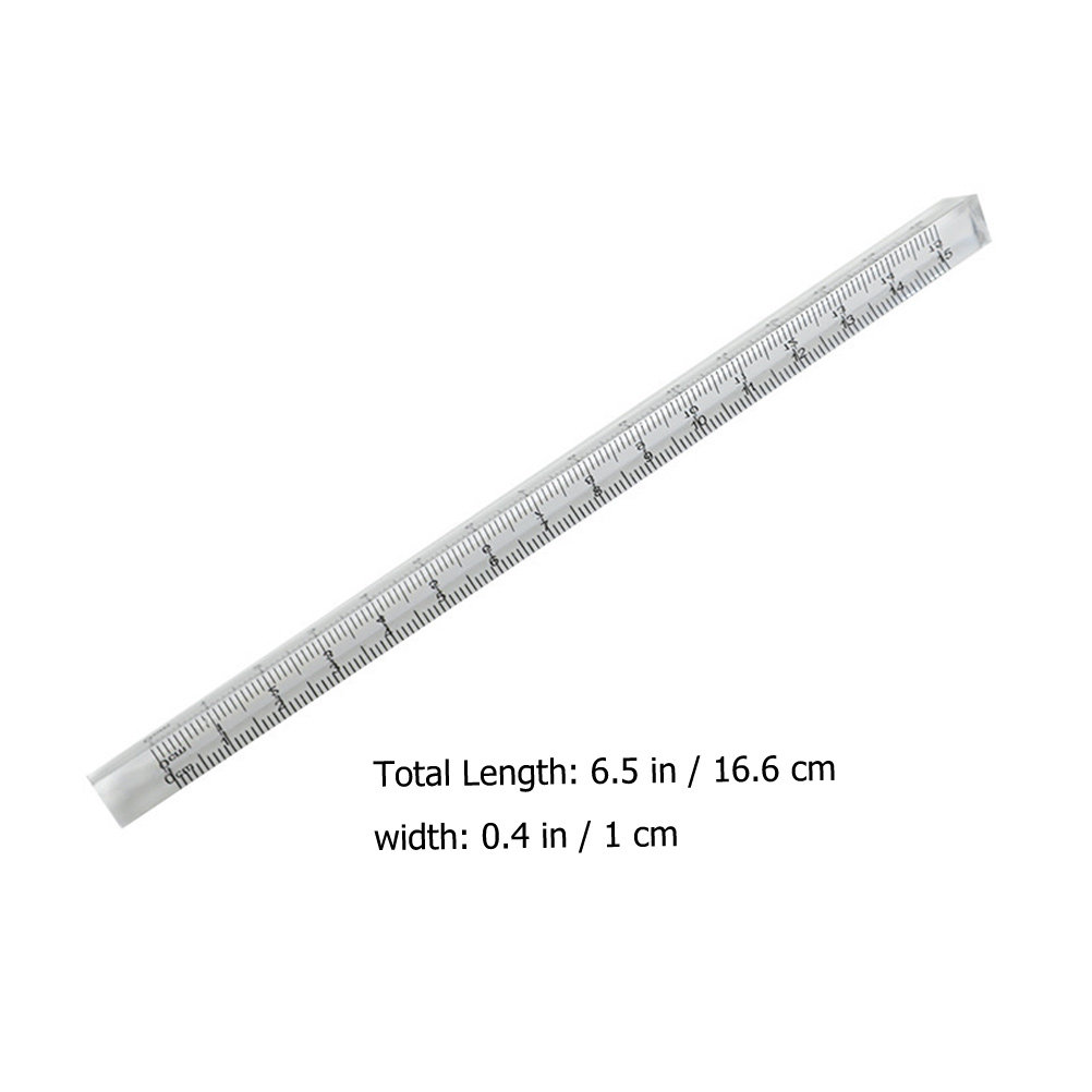 6Pcs Plastic Triangle Ruler St - Home Office Student ulasan dan harga