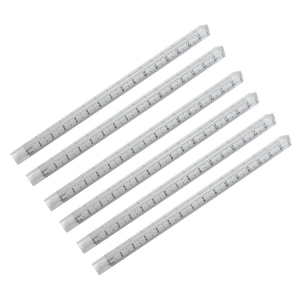 6Pcs Plastic Triangle Ruler St - Home Office Student ulasan dan harga