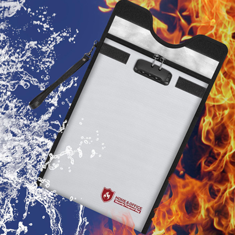 A4 Fireproof File Bag Waterpro - Home Office Passport ulasan dan harga