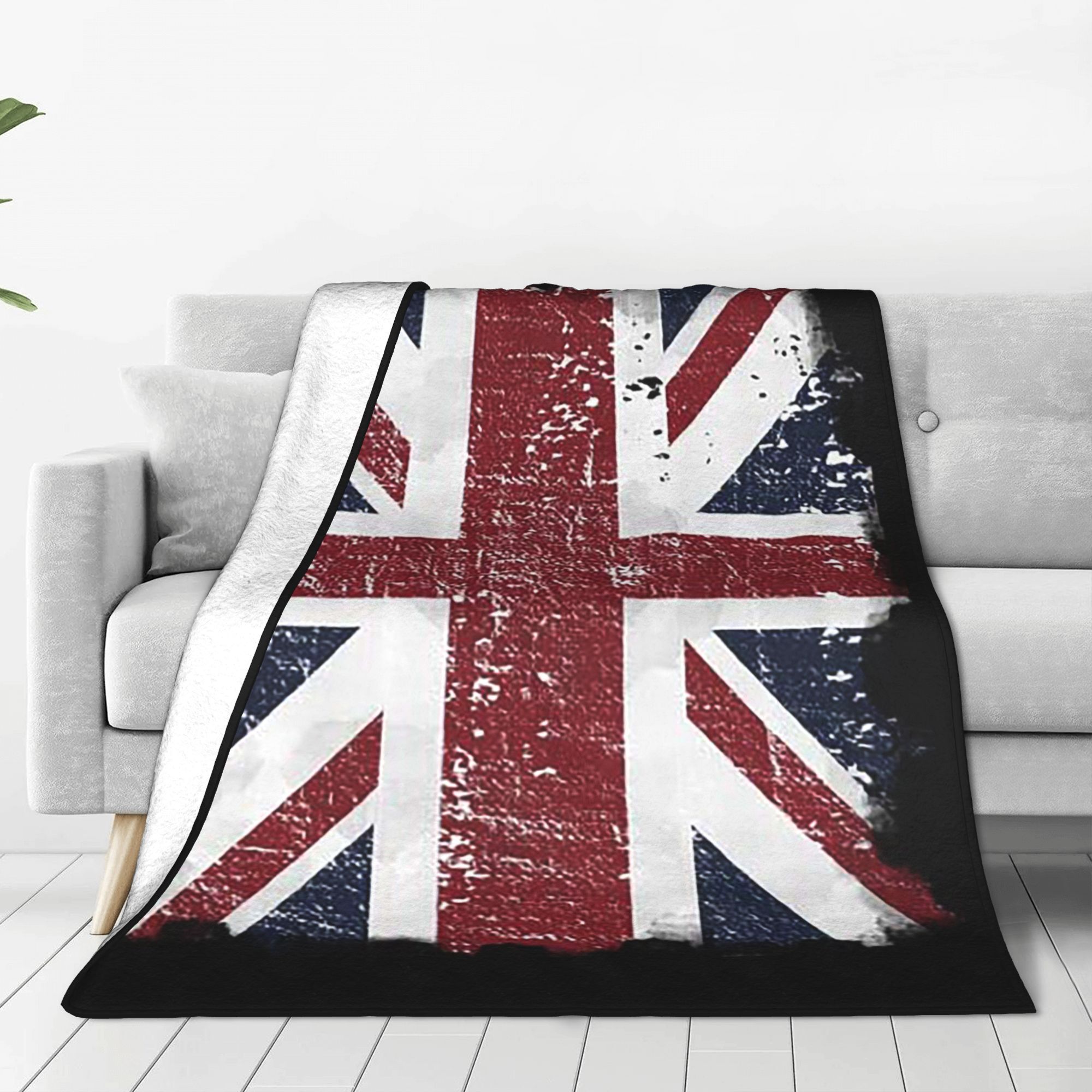 Distressed British Flag Black  - Home Office British ulasan dan harga