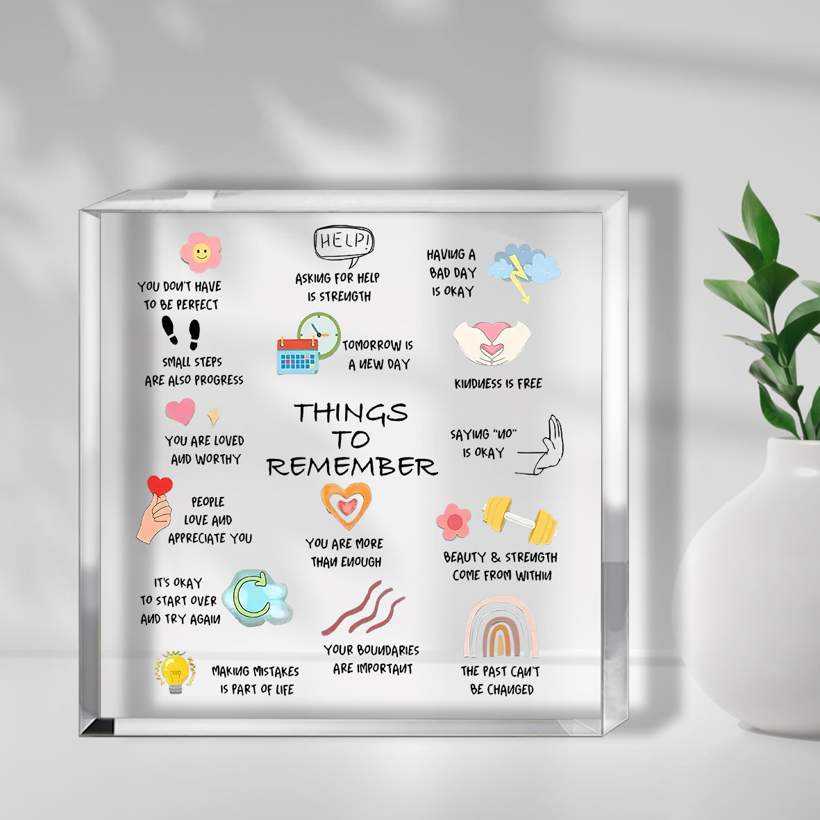 1pc Modern Acrylic Inspiration - Home Office Quotes ulasan dan harga