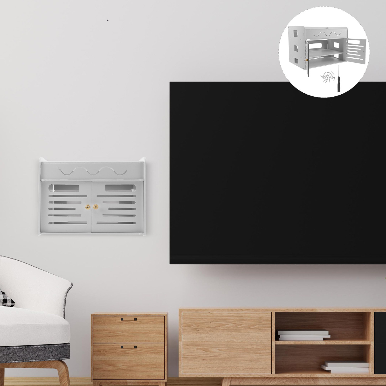 3-Layer WiFi Router Storage Bo - Cable Management Box ulasan dan harga