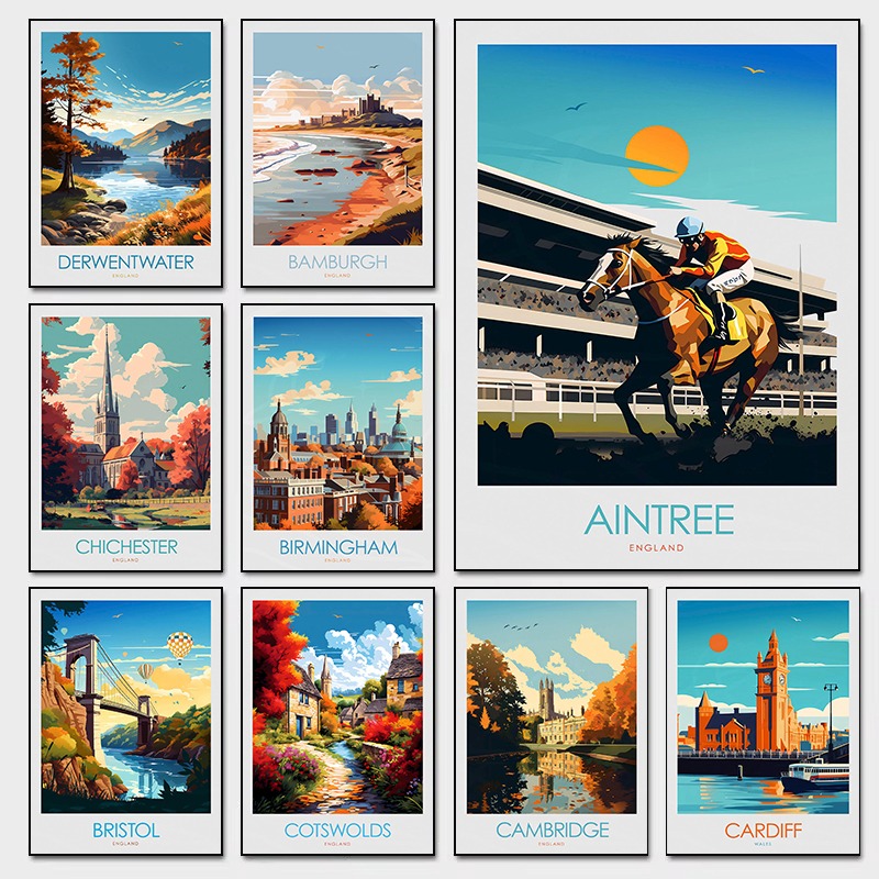 British Cityscape Wall Art Can - Home Office Of London ulasan dan harga