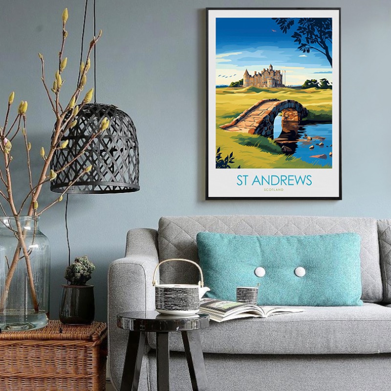 British Cityscape Wall Art Can - Home Office Of London ulasan dan harga