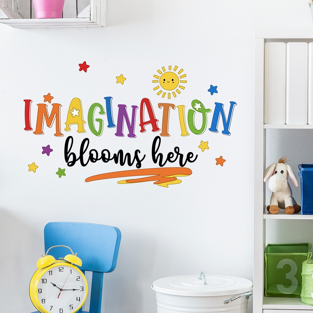 Colorful English phrase wall s - Home Office Quotes ulasan dan harga