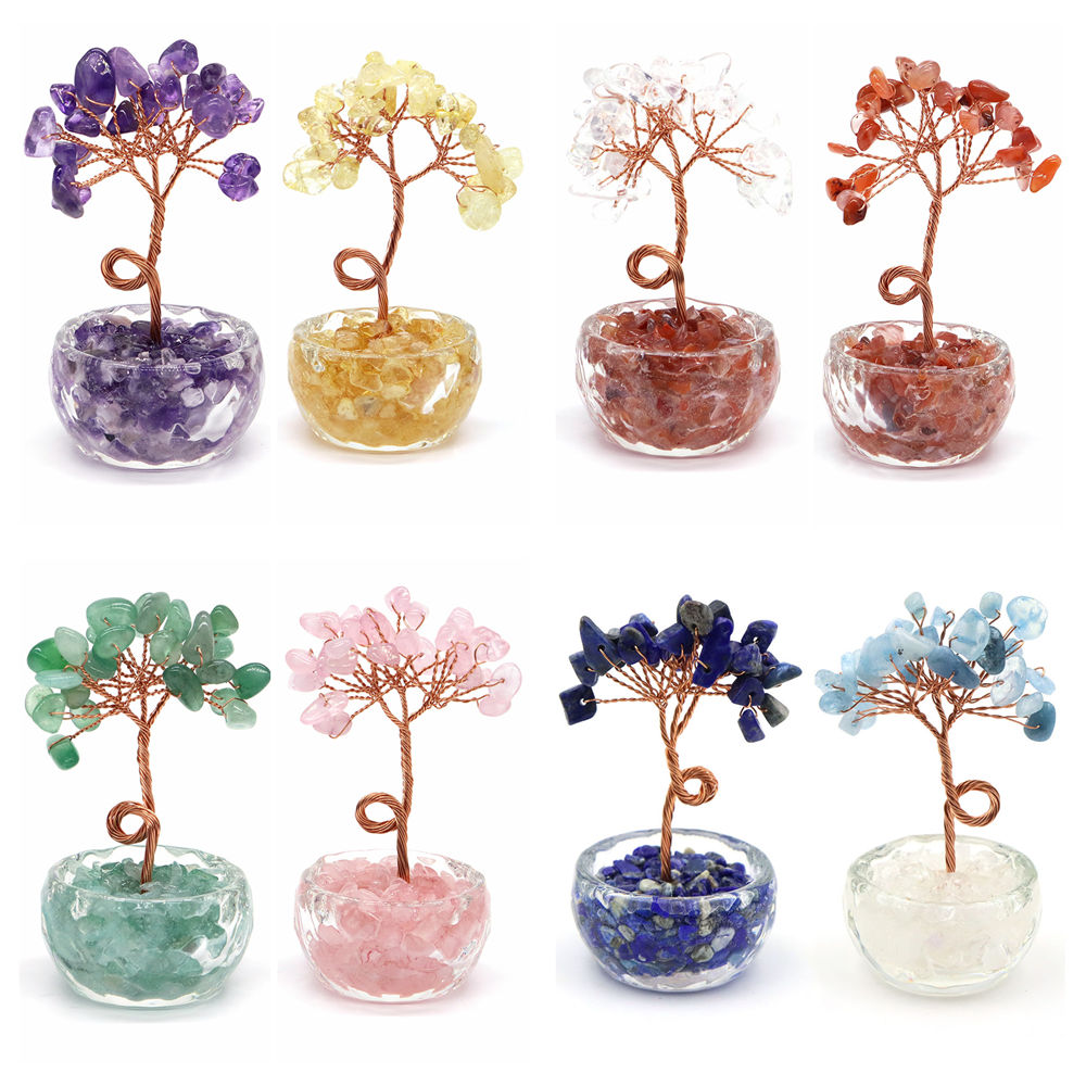 Natural Gemstone Crystal Lucky - Home Office Student ulasan dan harga