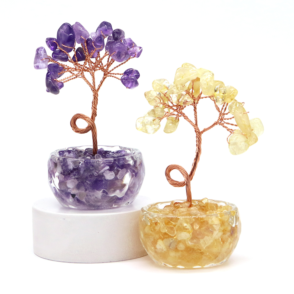 Natural Gemstone Crystal Lucky - Home Office Student ulasan dan harga