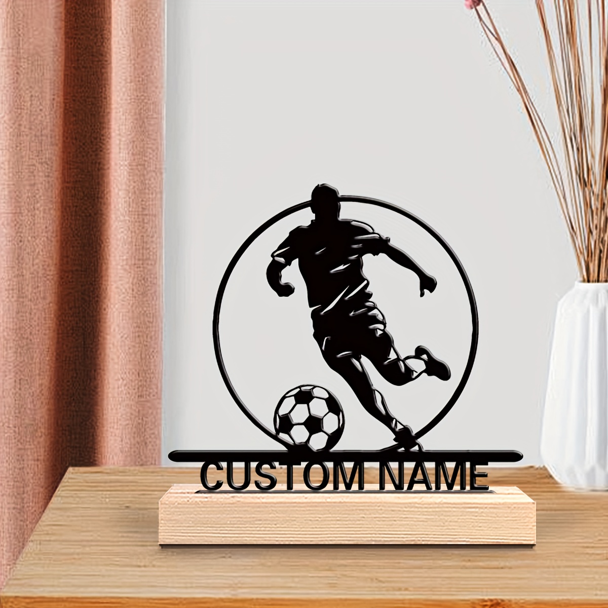 Custom Soccer Player Metal Sta - Home Office Setup ulasan dan harga