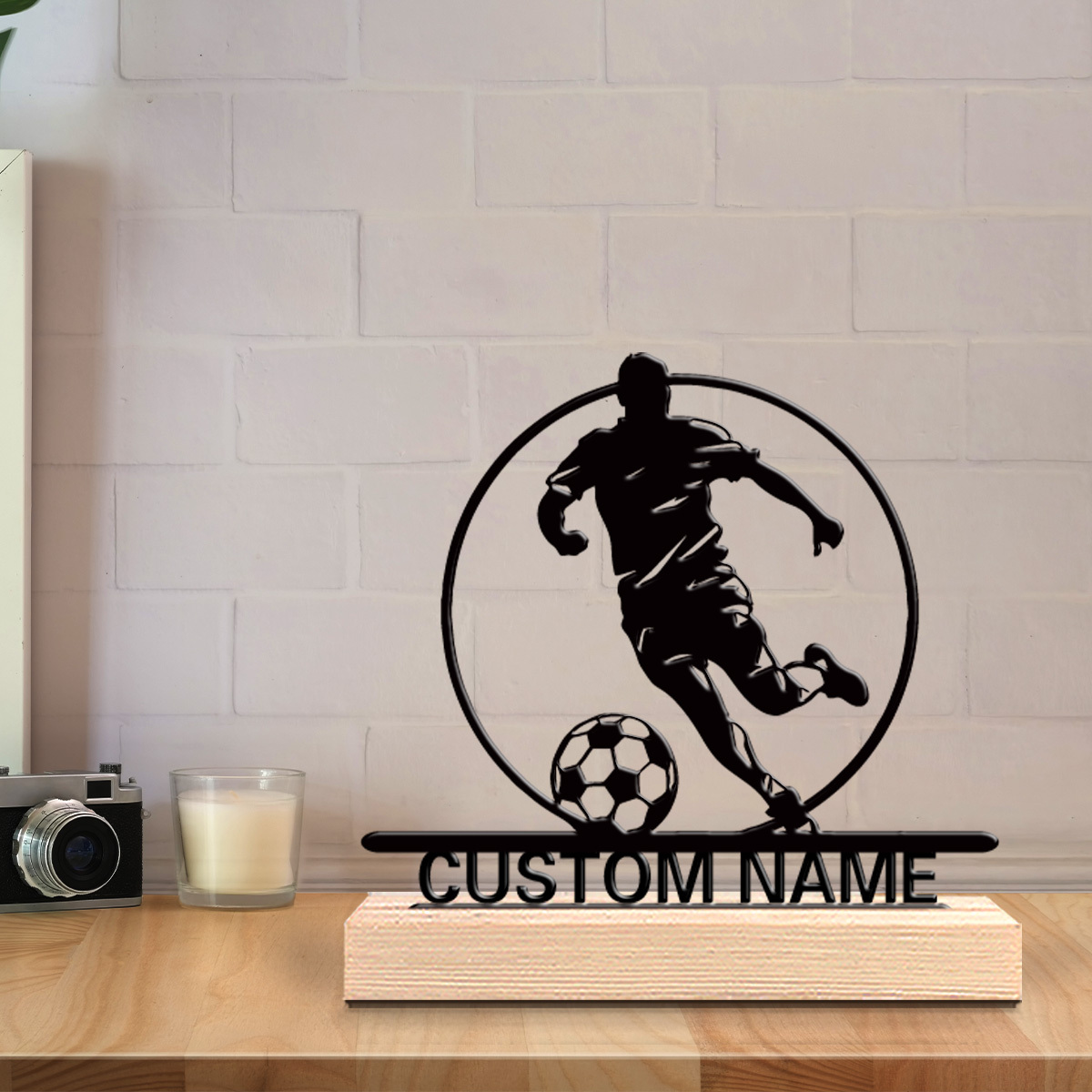 Custom Soccer Player Metal Sta - Home Office Setup ulasan dan harga