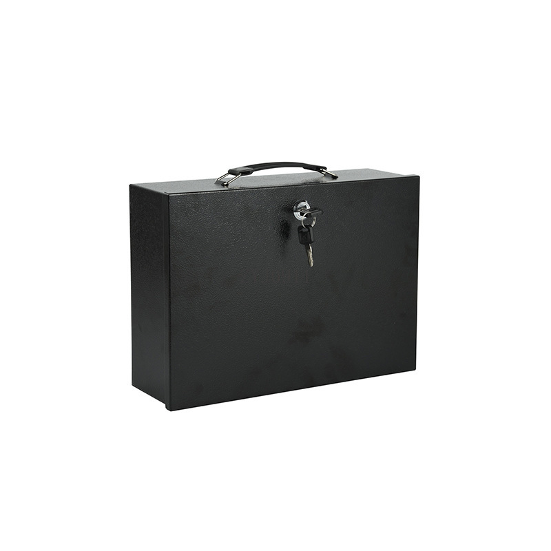 Locked iron box Cash box Docum - Home Office Passport ulasan dan harga