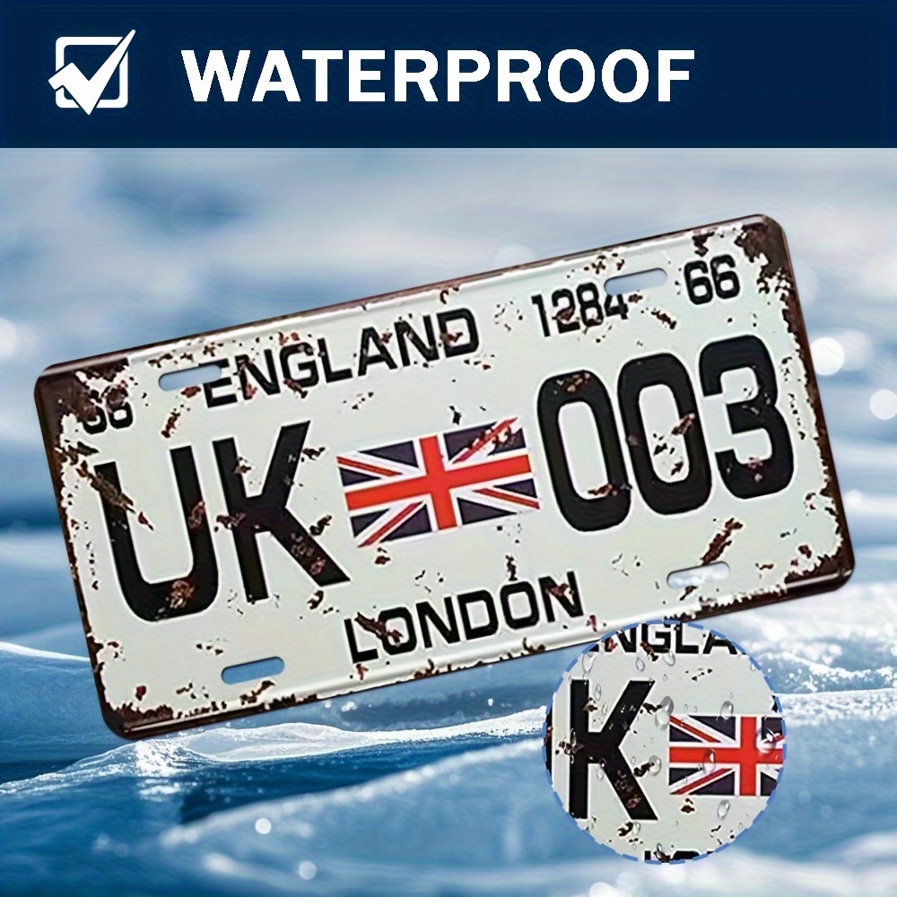 Vintage London UK License Plat - Home Office Of London ulasan dan harga