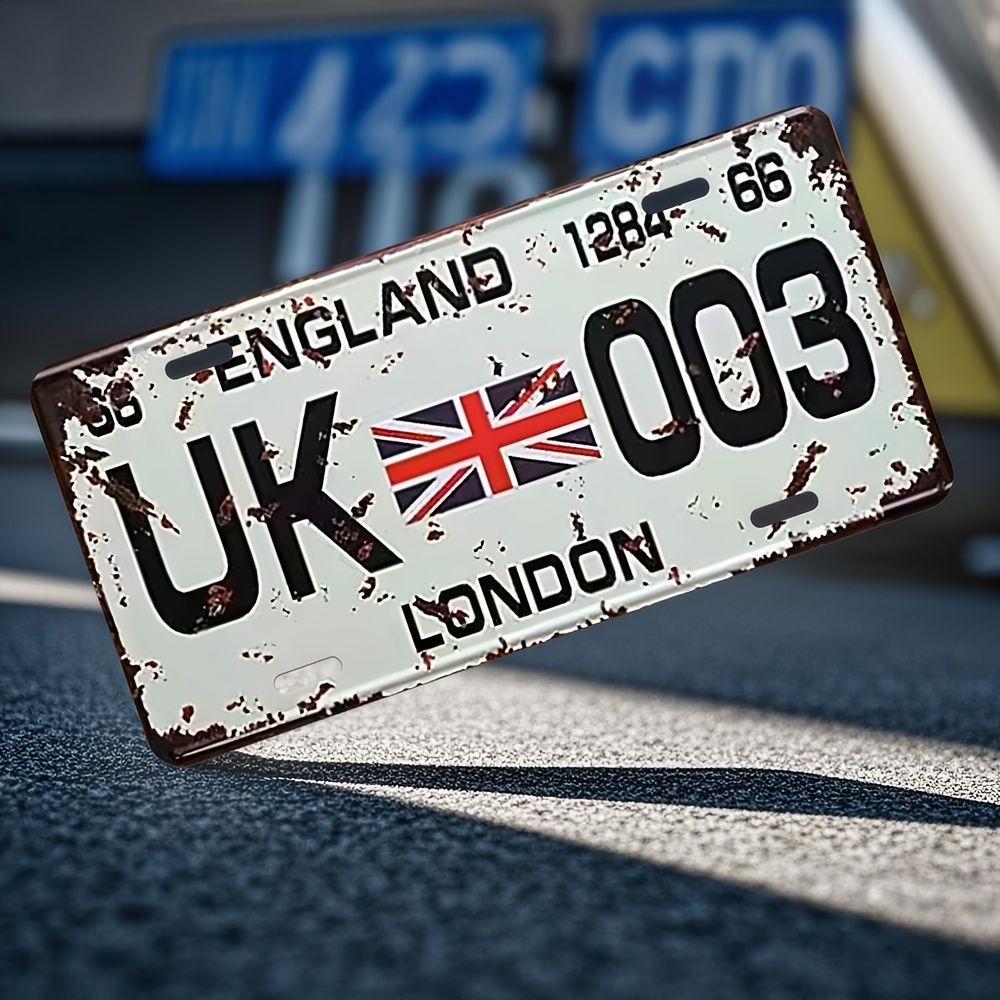 Vintage London UK License Plat - Home Office Of London ulasan dan harga