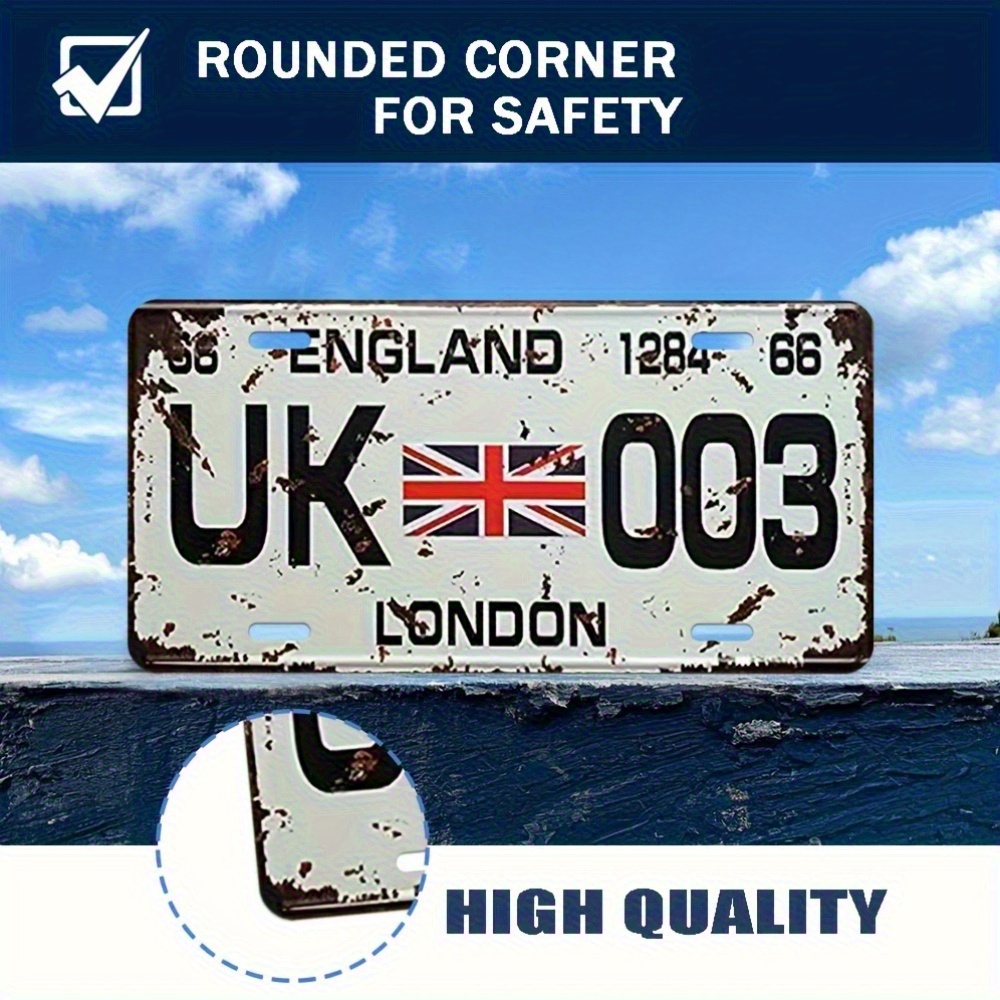 Vintage London UK License Plat - Home Office Of London ulasan dan harga