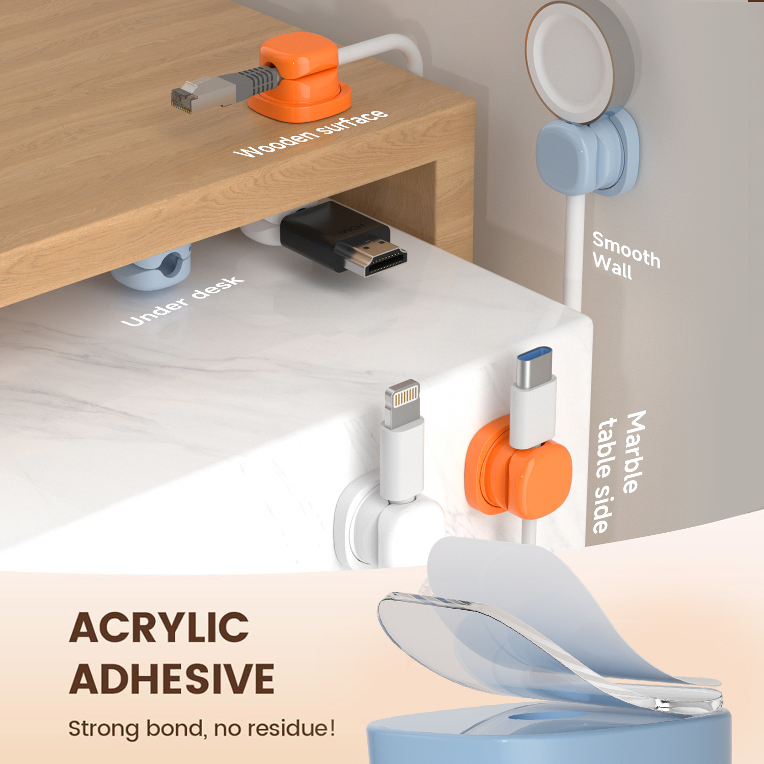 adhesive cable organizer Cable - Cable Management Box ulasan dan harga