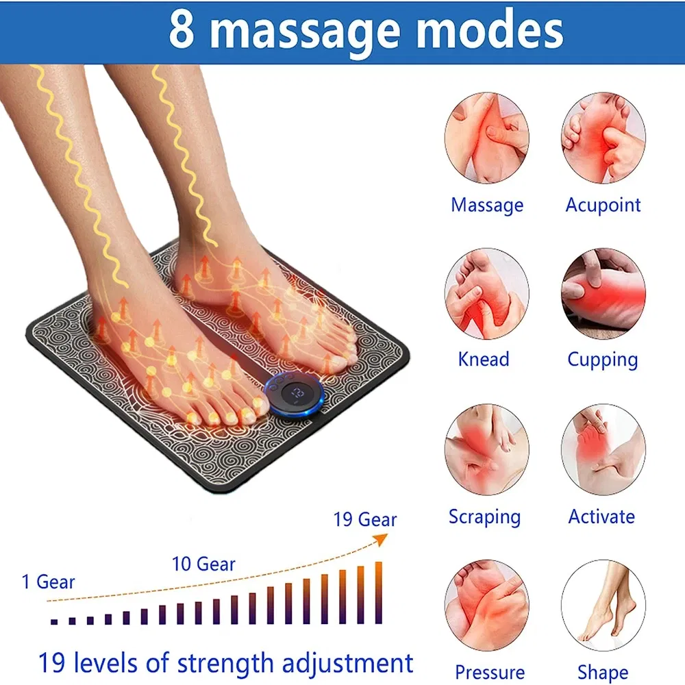 Portable Rechargeable EMS Foot - Home Or Office Use ulasan dan harga