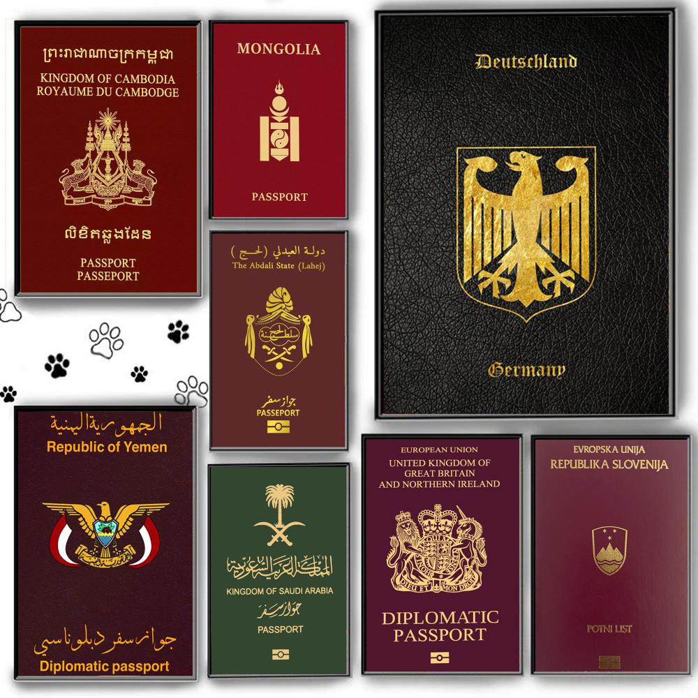 Deep Red-background Passports  - Home Office Passport ulasan dan harga