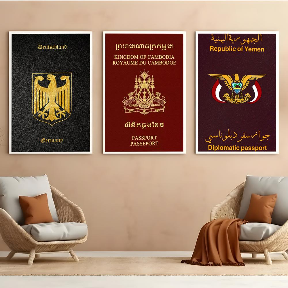 Deep Red-background Passports  - Home Office Passport ulasan dan harga