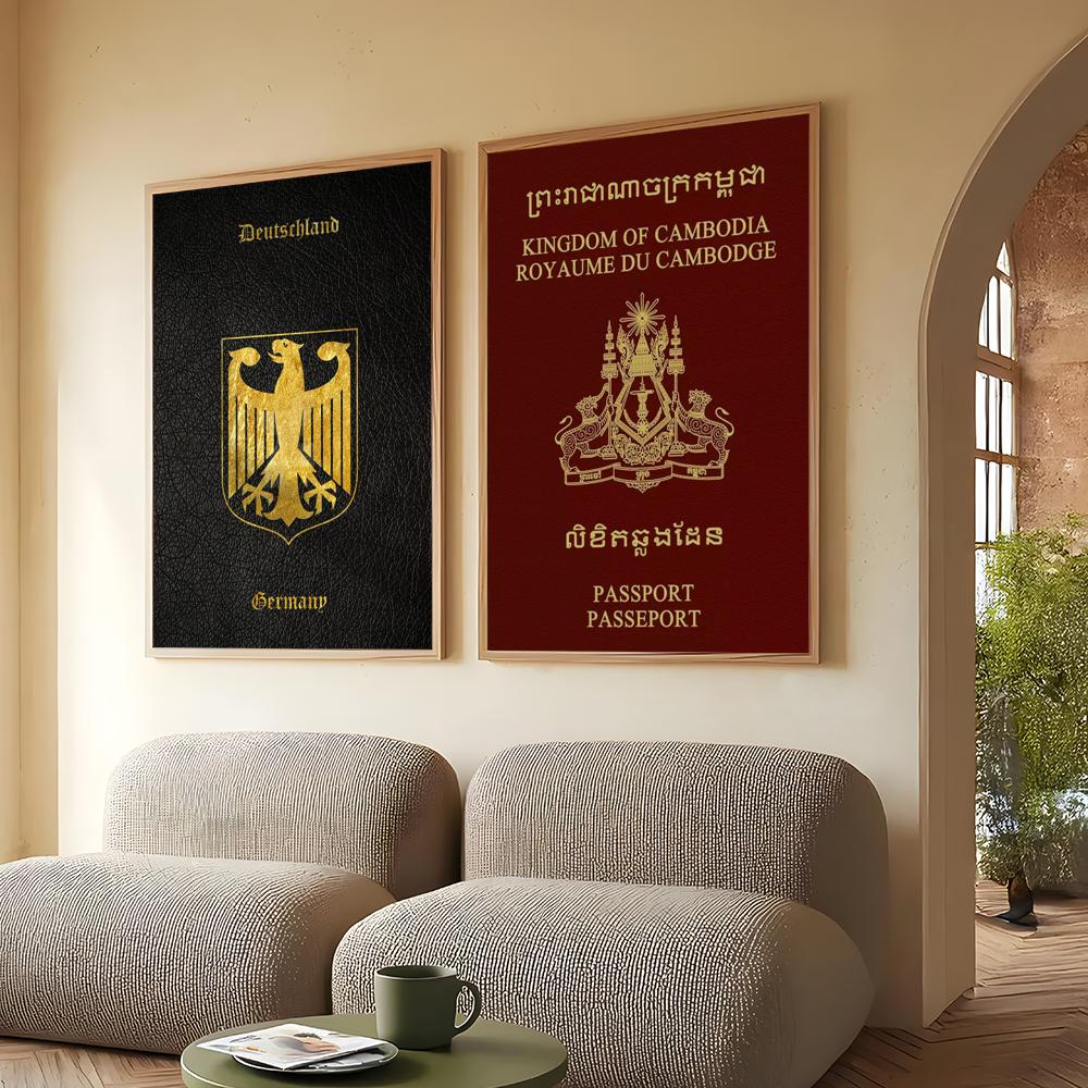 Deep Red-background Passports  - Home Office Passport ulasan dan harga
