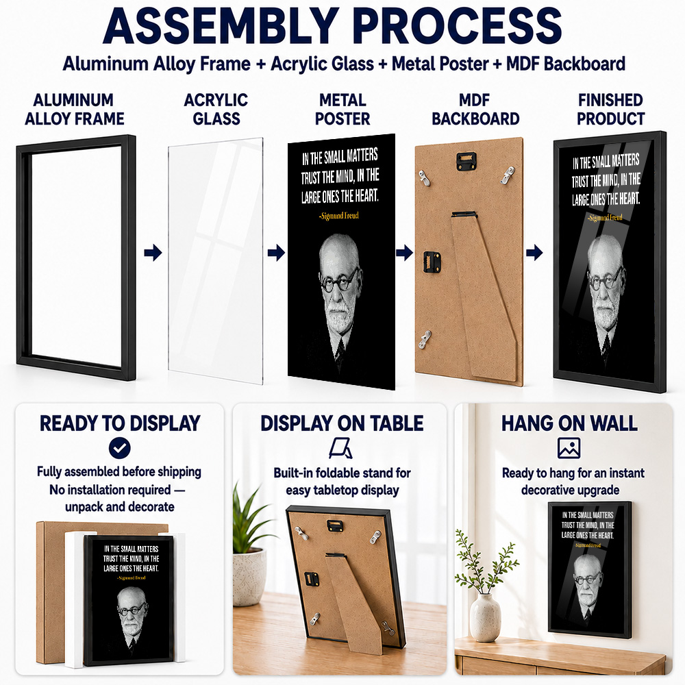 Sigmund Freud Quote Metal Post - Home Office Quotes ulasan dan harga