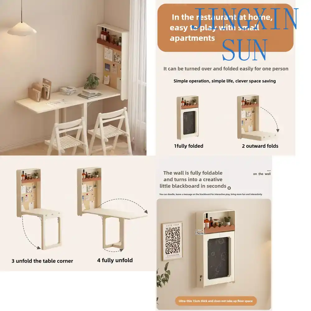 Modern Fold-Down Wall Table wi - Home Office Ikea ulasan dan harga