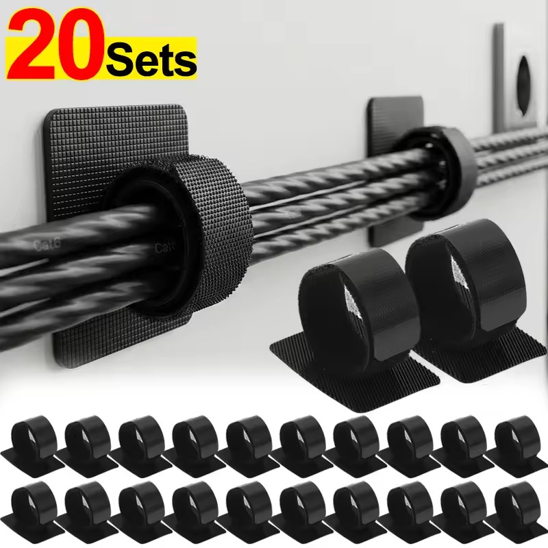 Adhesive Under Desk Cable Ties - Cable Management Box ulasan dan harga