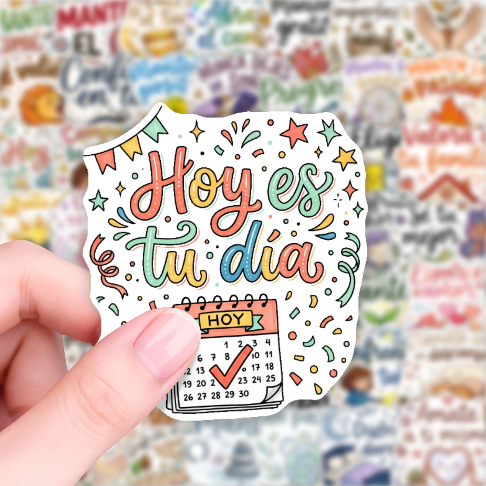 50Pcs Cute Spanish Motivationa - Home Office Quotes ulasan dan harga