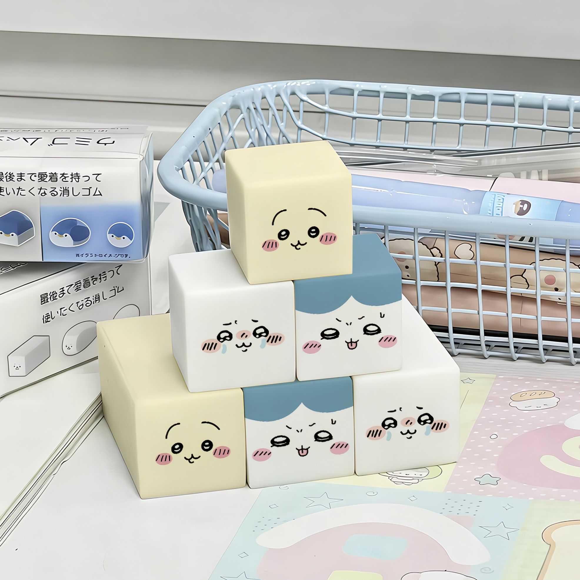 Chiikawa Eraser Cute Cartoon R - Home Office Student ulasan dan harga