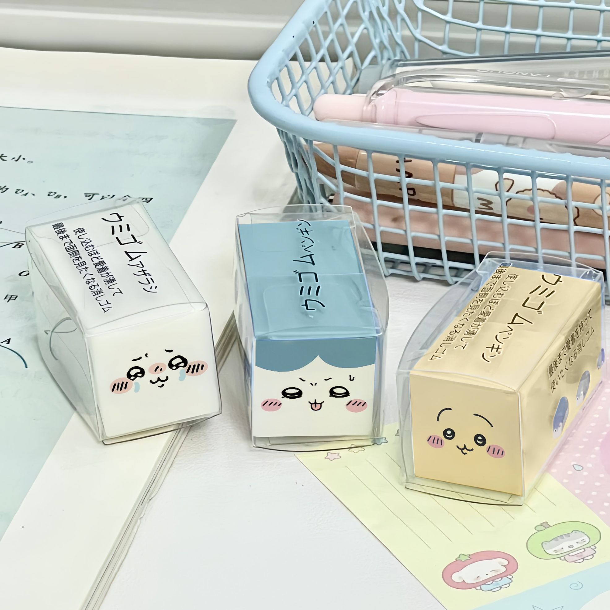 Chiikawa Eraser Cute Cartoon R - Home Office Student ulasan dan harga