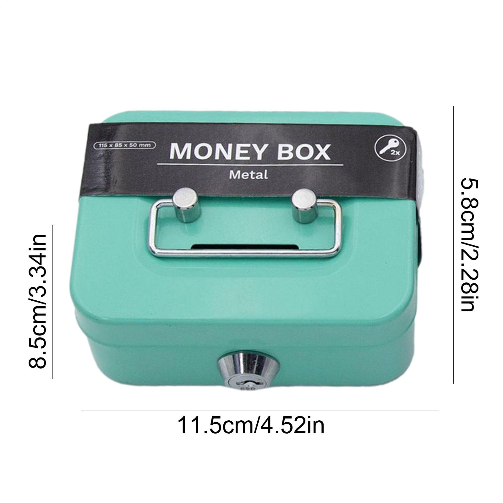 Mini Metal Safe Lock Box Porta - Home Office Passport ulasan dan harga