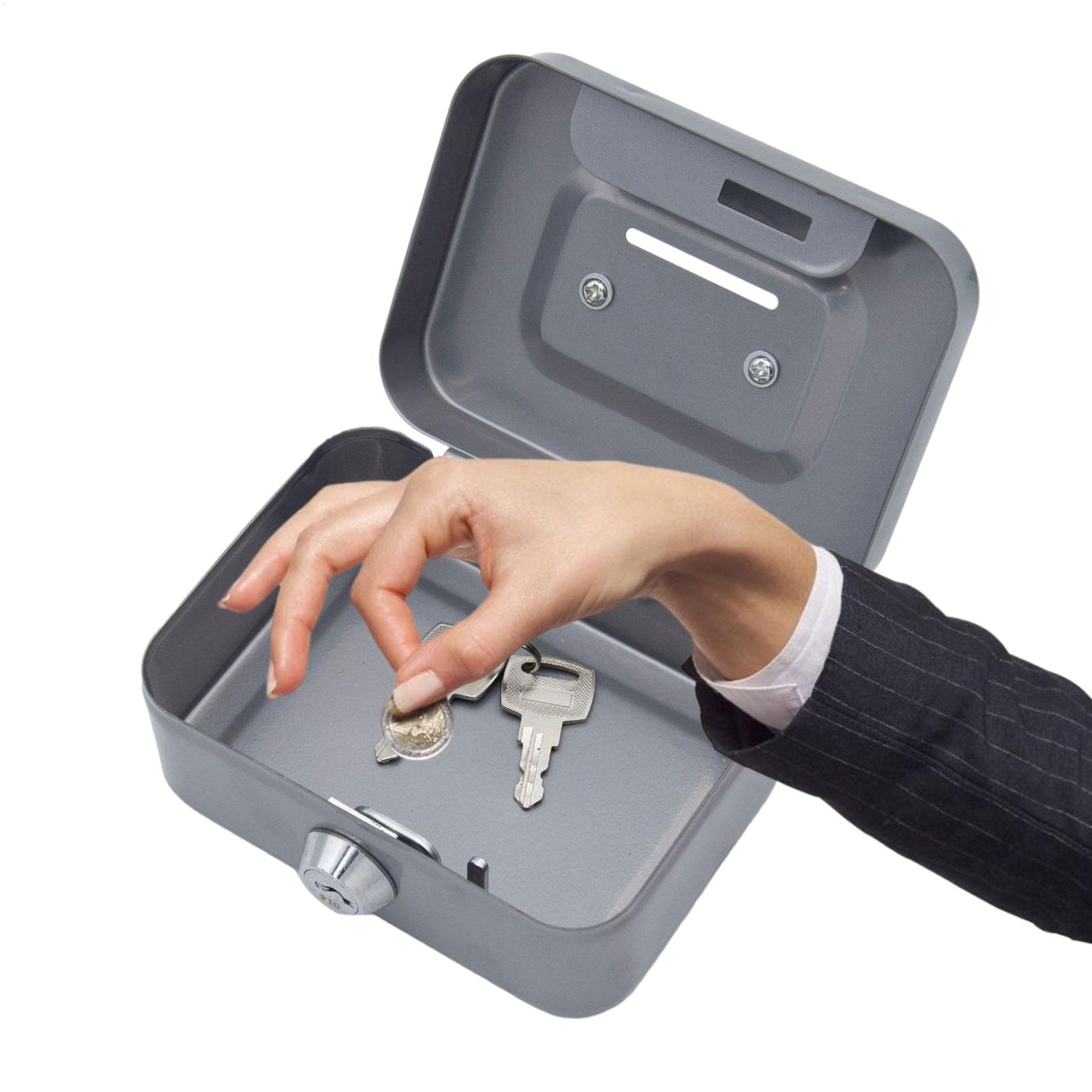 Mini Metal Safe Lock Box Porta - Home Office Passport ulasan dan harga