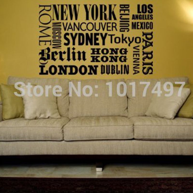 New York London Paris Quote wa - Home Office Quotes ulasan dan harga