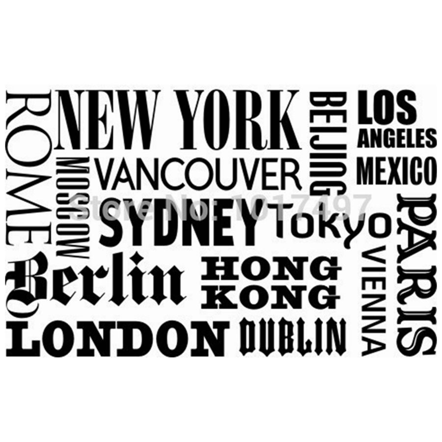 New York London Paris Quote wa - Home Office Quotes ulasan dan harga