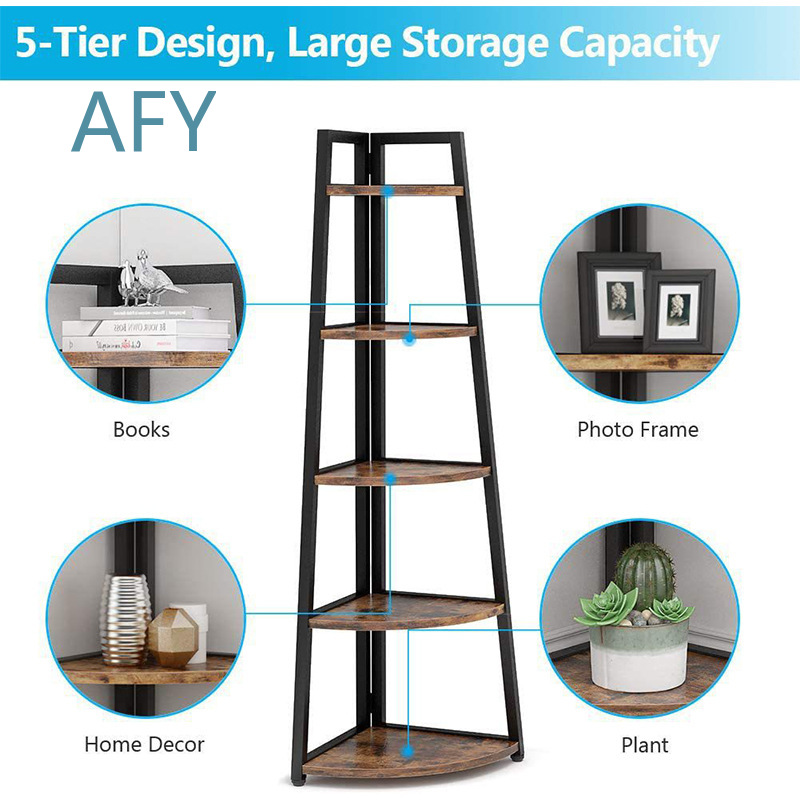 Industrial Corner Ladder Shelf - Home Office Ikea ulasan dan harga